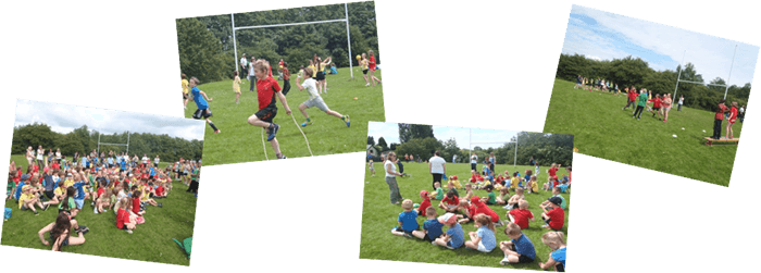 Picture of the children learning Physical Education