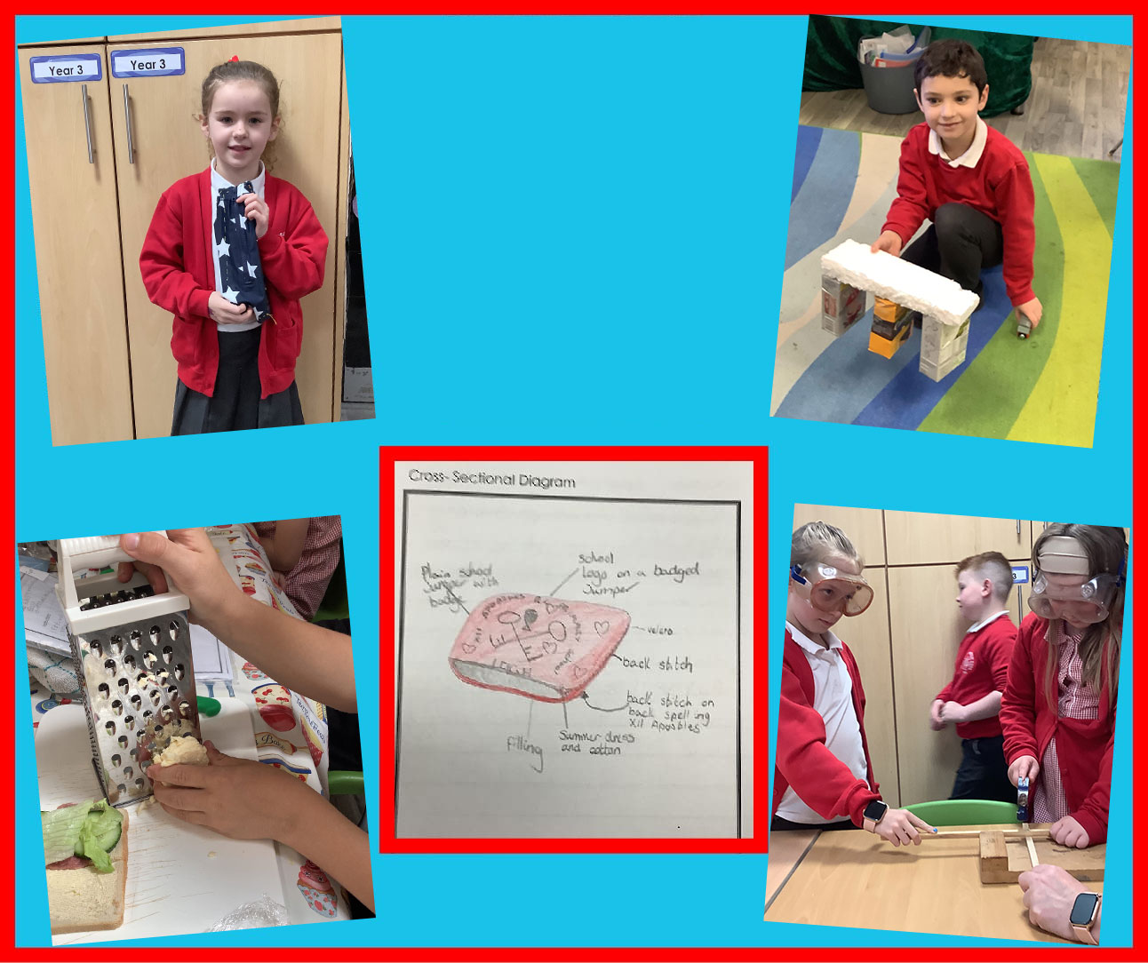 Picture of the children learning Design and Technology