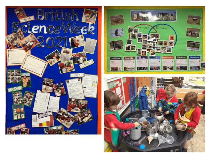 Picture of the children learning Science
