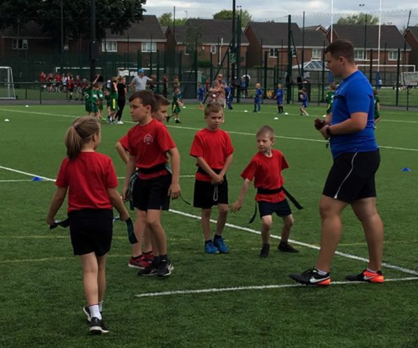 Picture of the children learning Physical Education 6